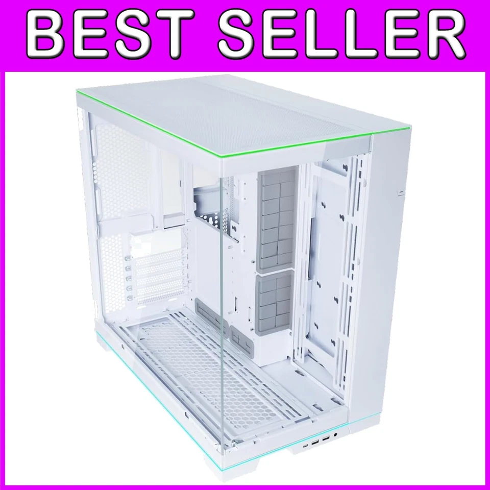 E-ATX Gaming Gehäuse mit ARGB Beleuchtung - Hartglasscheiben