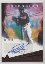 2021 Panini Chronicles Ascension Auto Red 1/100 Jaylin Davis #AA-JD Auto 3h9