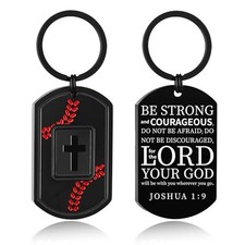 Father's Day Gifts Black Baseball-joshua 1:9