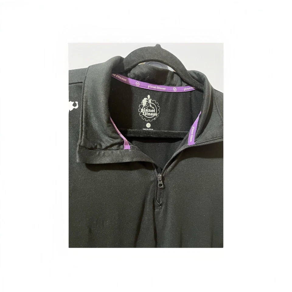 Limited Edition Planet Fitness Apparel 3/4 Zip Size Medium - Image 3 of 3