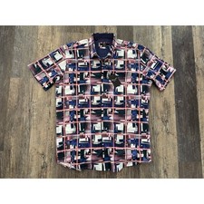 Mizumi Couture Modern Fit Abstract Pattern Shirt