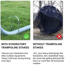 Keep Your Trampoline Safe with Sharp-Ended Stakes