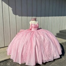 Quinceanera Applique Corset Ball Gowns Vestido De 15 Anos Custom Dresses
