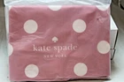 Kate Spade Pink Polka Dot Cotton Canvas Tote Bag New