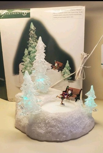 NEW MOTOR INSTAL'D-Dept 56 "Ice & Snow Skating Pond" #56.56867 RARE! North Pole - Picture 4 of 11