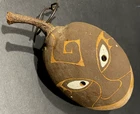 Aboriginal Vintage Australian Boab Nut Intricate Hand Painted Creation Being
