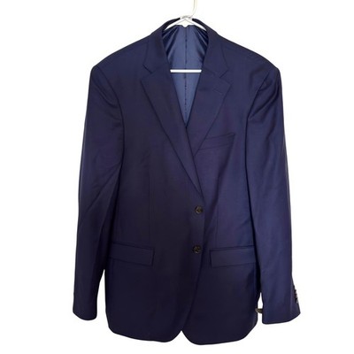 Peter Millar 44T Hyperlight Jacket Navy Blue 100% Wool Blazer Sport Coat