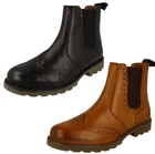Mens Catesby Leather Casual Brogue Dealer Boots CX02A