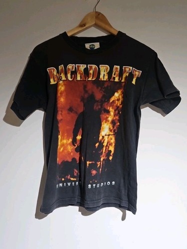 Vintage 1998 Universal Studios Backdraft Movie Promo Ride T-Shirt SIZE ...