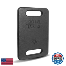 Yes4All Cast Iron Ruck Weight Plate, 10-45LB for Vest Training, Swings, Squats