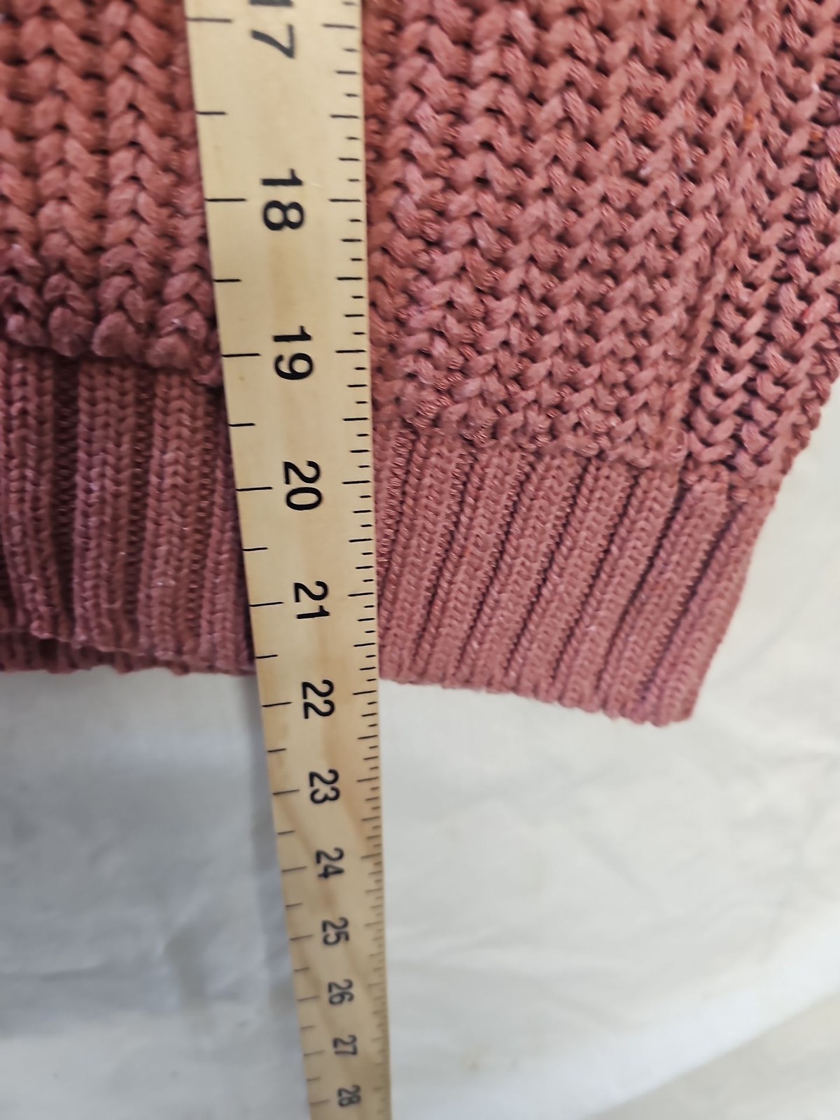 Tu Women's Dusty Pink Chunky Knit Sleeveless Cardigan Vest Size 10 image 5