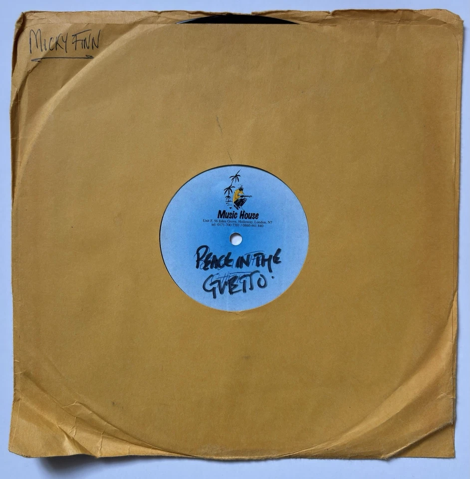 Music House Dubplate 10" Acetate - Ill Figure - In  The Ghetto (Project Dub) DnB — 第 2/4 张图片