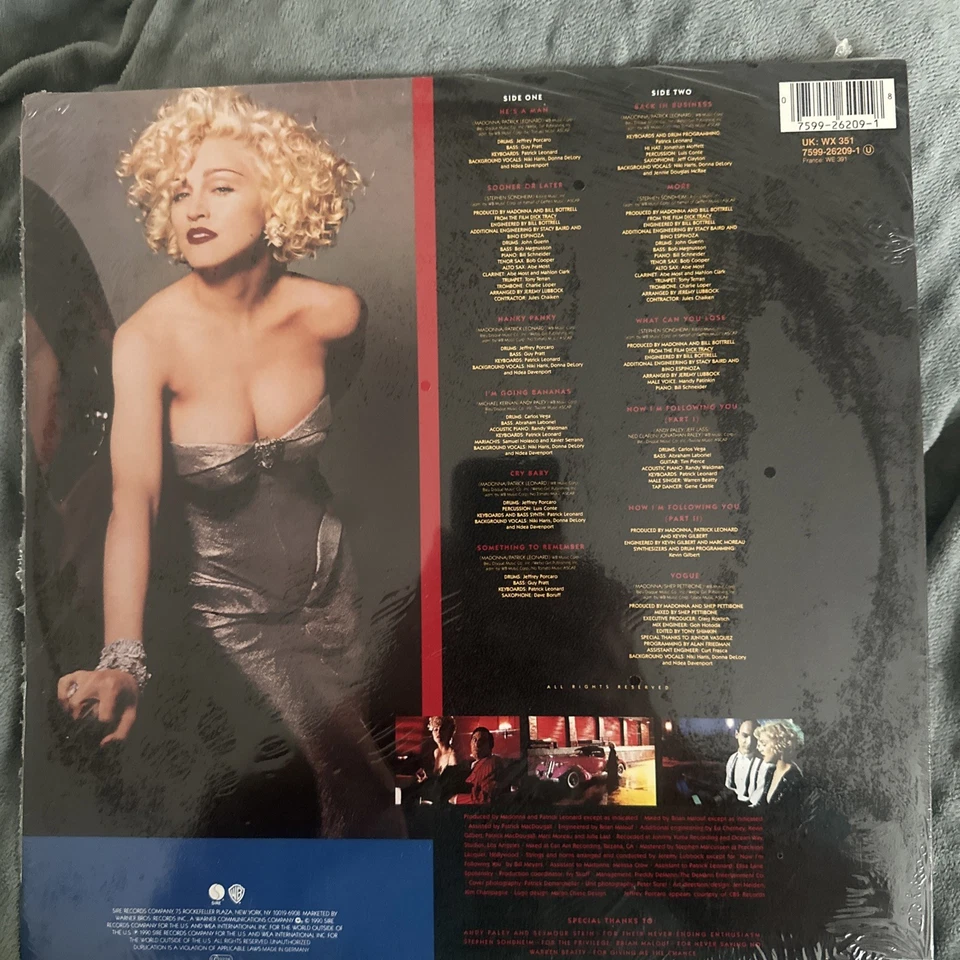 Madonna – I’m Breathless - German 12" Vinyl LP - 1st Pressing - New Sealed - UK - Image 2 of 4
