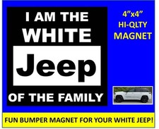 White Jeeps - Bumper Magnetsticker Funny - 4x4 -have Some Fun On The Road