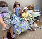 Htf American Girl Doll of Today 2000 Party by the Pool Summer Lot Set Rare Euc