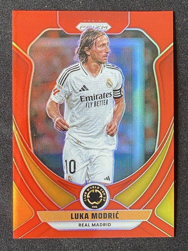 2025 Panini Prizm FIFA Club World Cup Soccer Red Luka Modric #165