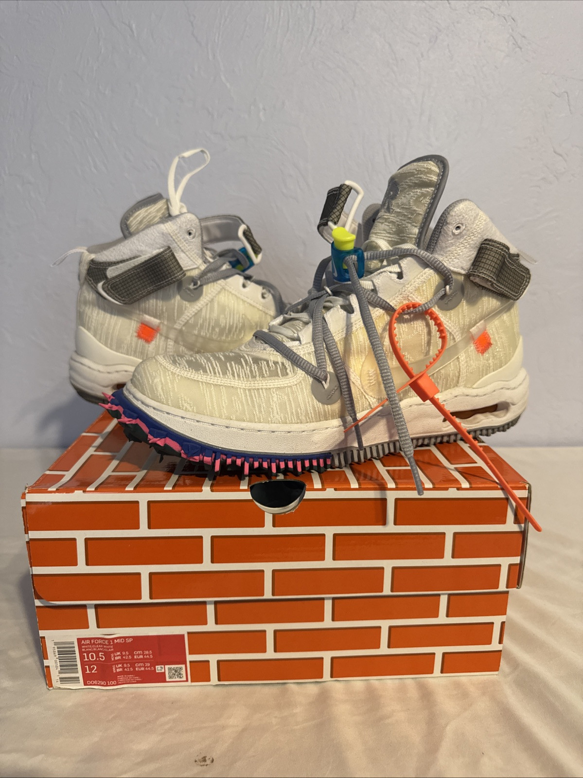 OFF WHITE X NIKE Nike Air Force 1 x Off White bianche 2022 Mid SP rare vintage Undftd Dunk rare taglia 10 5