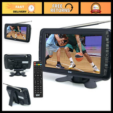 7" Portable LCD TV Monitor - Rechargeable, Wireless, HD, USB/HDMI, Remote, Trave