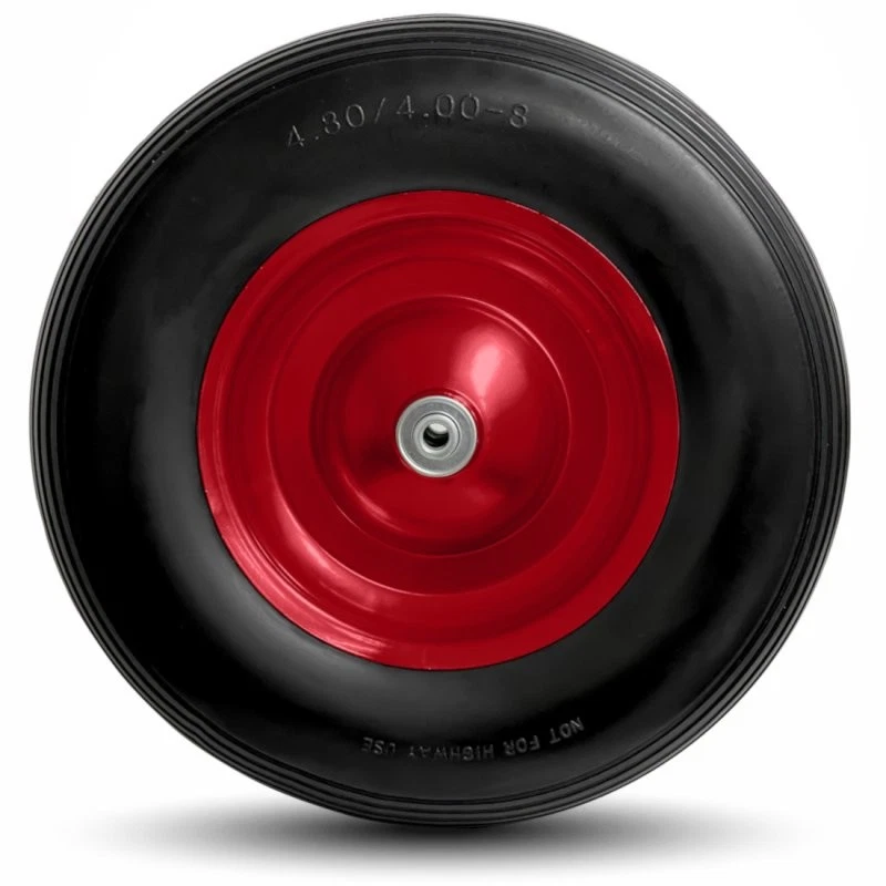 Schubkarrenrad Vollgummi Schubkarrenreifen 4.80/4.00-8 pannensicher Achse Rad - Bild 4 von 4