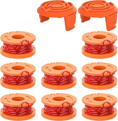 Grass Trimmer Spool String and Cap Replacement Parts Compatible with Worx Models