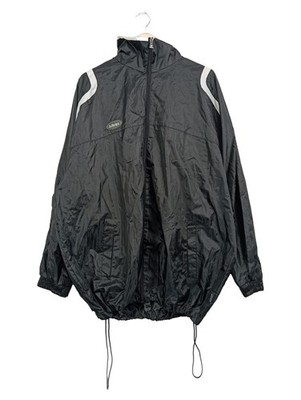 Herren Trainingsjacke XXL Schwarz Sportjacke Windbreaker Polyester