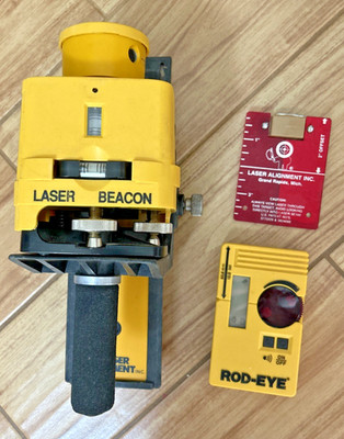 LASER ALIGNMENT INC LASER BEACON & RECEIVER WITH MOUNT PARTS OR REPAIR