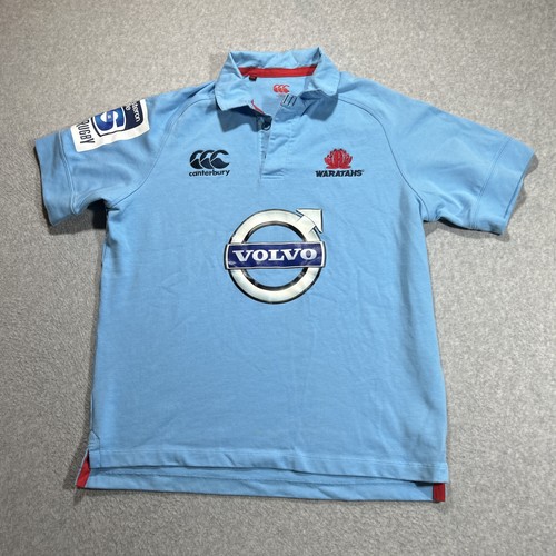 Canterbury Waratahs Rugby Polo Shirt - Mens Size Large L - Blue