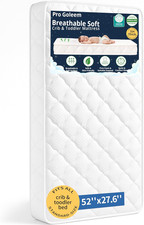 Dual-Sided Breathable Crib Mattress - Firm Foam, 52"x28", JPMA Certified