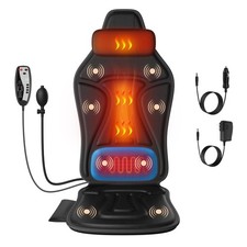 Vibration Back Massager for Chair with Heat, Massage Chair Heating Pad with L...