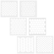 6pcs modèle de peinture murale Art mural modèles géométriques tableau de modèle