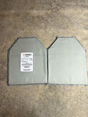 Velocity Systems VS-33A Large Polyethylene Lightweight Chest Plates 2 Gray