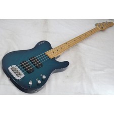 Bajo Eléctrico G&L por Leo ASAT Bajo Azul Cuello Arce Hecho en EE. UU.