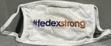 Vintage FedEx Ground #Strong Ground White Face Mask with Fan Promotional Item Sn