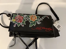 Juicy Couture Clutch bag with Adjustable Detachable Strap in BLACK 