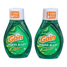 Gain Ultra Clean Power Blast Dish Spray Refill Lot of 2 16 Fl Oz Original Scent