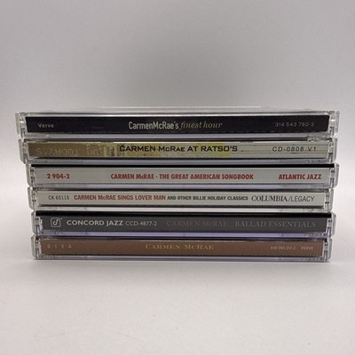 Carmen McRae 6 CD Lot Verve Atlantic Concord Columbia Jazz Vocal Collection