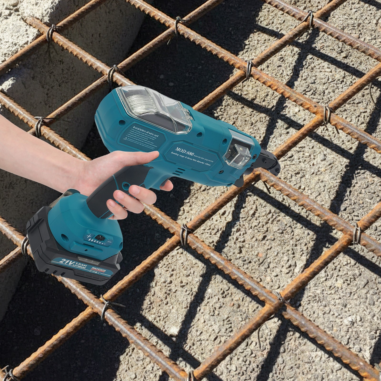 30-60mm Handheld Rebar Tie Gun Tier Machine Automatic Steel Bar Tying Tool&Wire