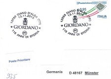 Italy special postmark Diano d'Alba - coat of arms, heraldry, Giordano