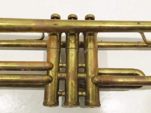 Old Bespielte Trumpet Hopf 6301 Handmade With Mouthpiece U.Suitcase Collector - Picture 8 of 12