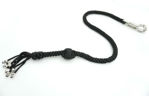 Látigo de regreso para motocicleta con borlas de bola y calavera de 1"" 36"" látigo de motor Paracord - Imagen 78 de 146
