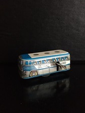 Vintage Working Tin Litho Windup Toy Greyhound Express Bus 1960's Made in Japan