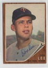 Don Lee 1962 Topps autographed auto signed card Minnesota Twins