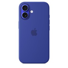 Image of Official Color Logo Liquid Silicone Case With MagSafe For iPhone 16 Pro 16 Plus
