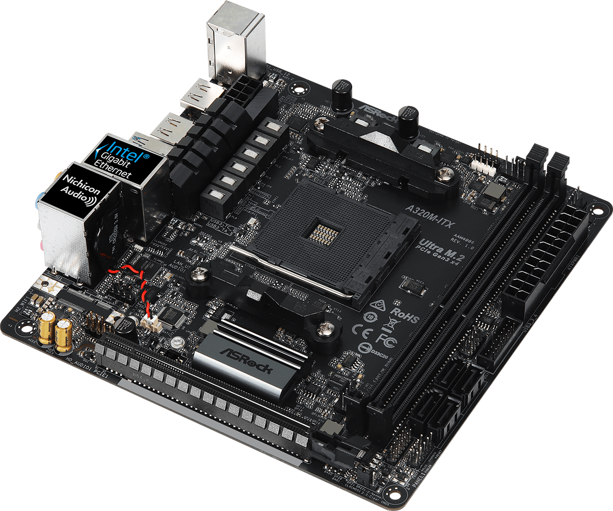 CPU ryzen5 5500gt ddr4 16gb asrock a320itx ASRock > A320M-ITX