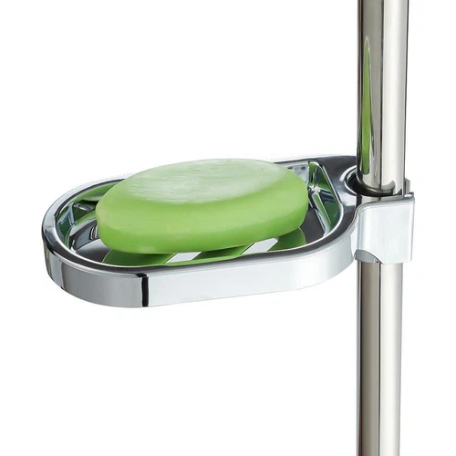 Adjustable Rail Slide Bathroom Bath Shower Soap Dishes Holder For22 24 25mm Home - Picture 7 of 14