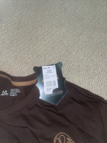 Real tree Hang down L/s Tee Cotton Cut Dark Brown And Camo - Picture 3 of 3