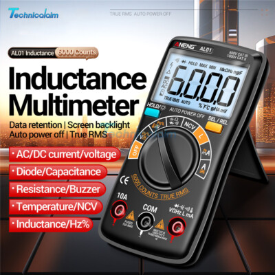 ANENG AL01L Digital Multimeter NCV AC/DC Votage Current ohm Hz diode temp Meter