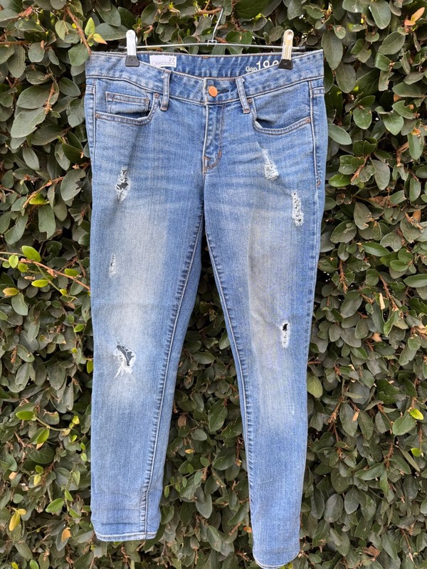 Gap 1969 Always Skinny Blue Jeans Size 27 Blue 26" Inseam