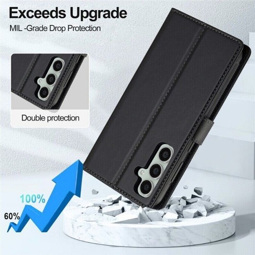 For Samsung S25 S24 S23 S22 Ultra Plus Removable Flip Cover Leather Wallet Case - Picture 36 of 77