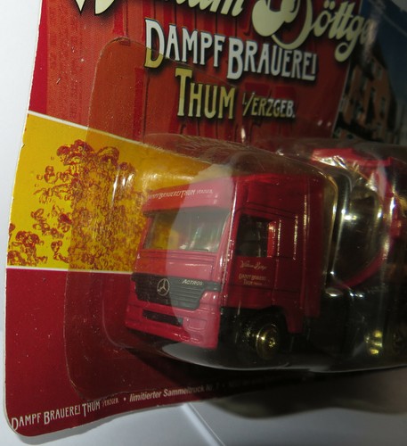 Grell Ho 1/87 Truck Tanker Mb Actros Dampf Brauerei Thum Beer - Picture 2 of 3